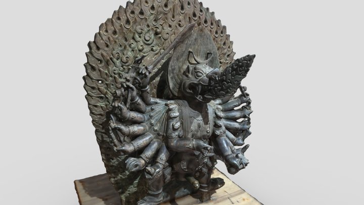 Bhairava bronze National Museum Nepal, Kathmandu 3D Model