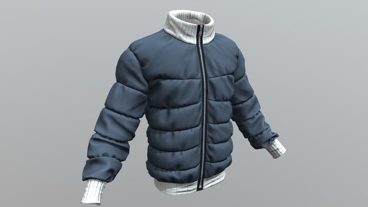Padding cloth, game ready,Time Lapse video 3D Model