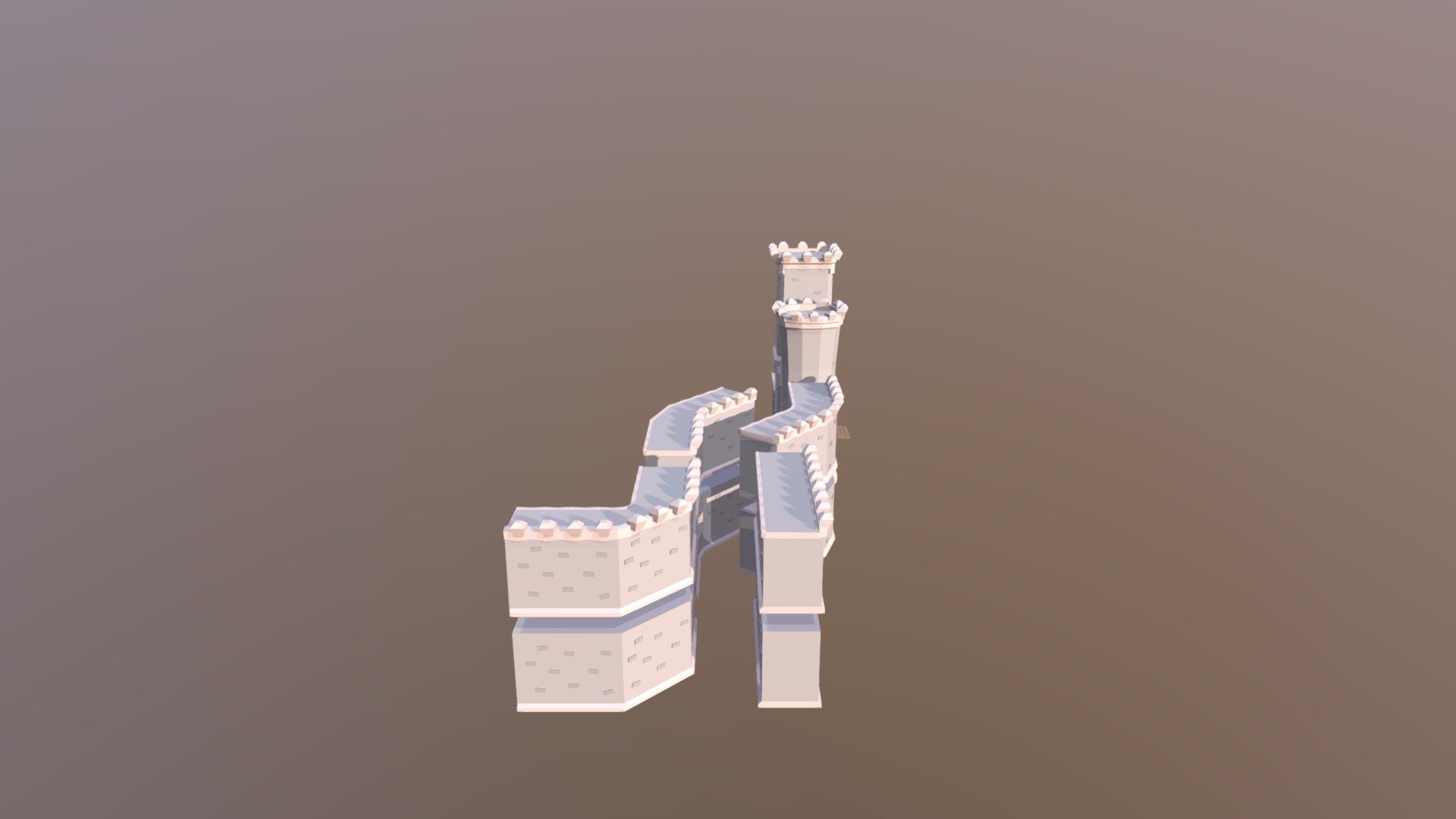 Castle Low Poly(Modular) - Download Free 3D Model By RickGrimes101 ...