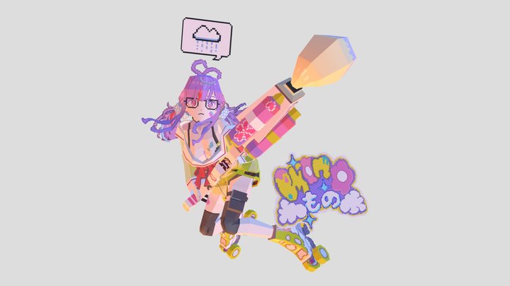 Mono Monet_[V4Mirai] 3D Model