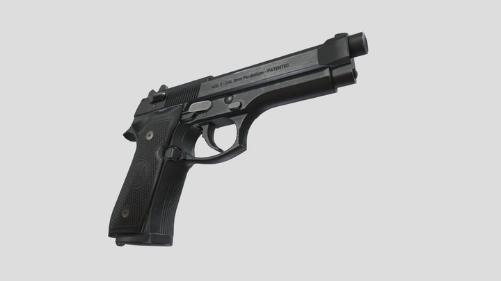 Beretta M9A3 3D Model