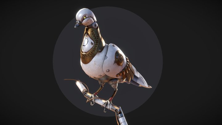 Robot Pigeon "Pavel" 3D Model