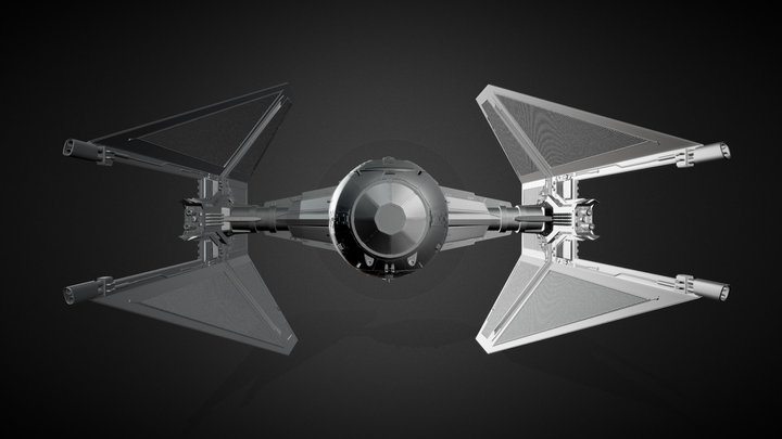 Tie interceptor VE concept 3D Model