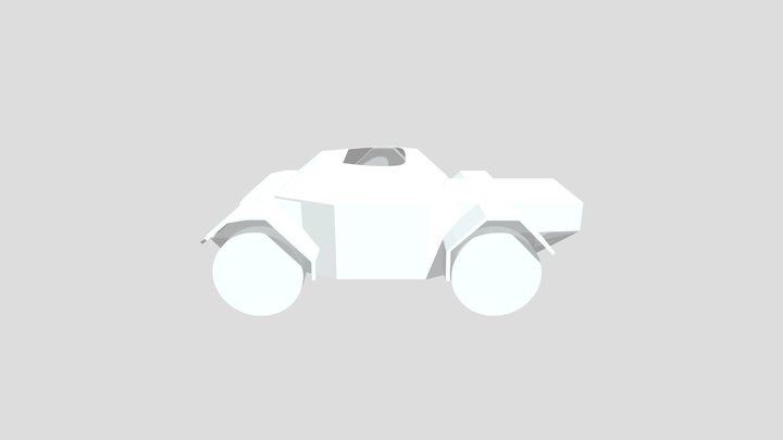 Project A2 Scout Car 3D Model