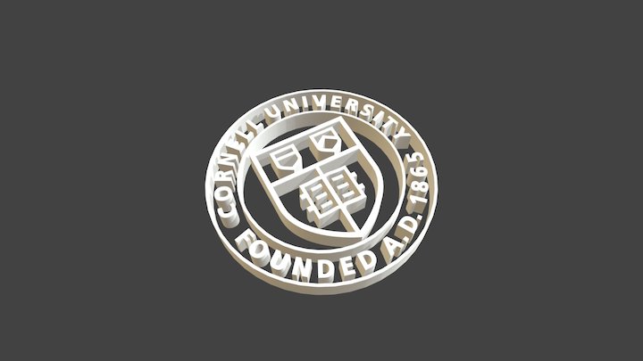 Cornell Logo 3D Model