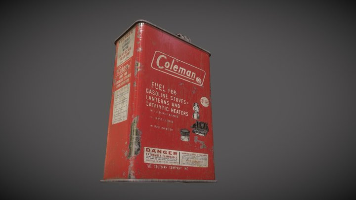 Camping Fuel Can 3D Model