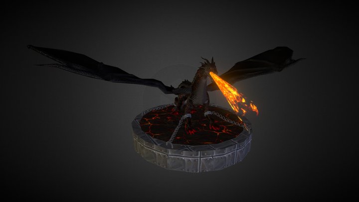 Fire Dragon 3D Model