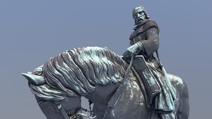 The Equestrian Statue of Jan Žižka, Prague 3D Model