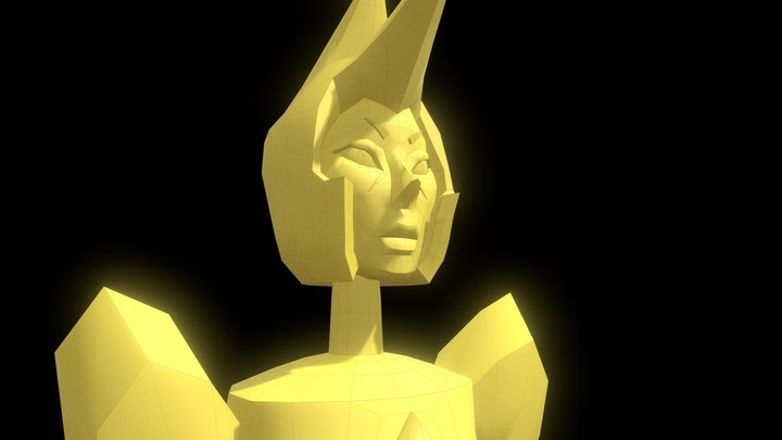Yellow Diamond Steven Universe (no texture) 3D Model