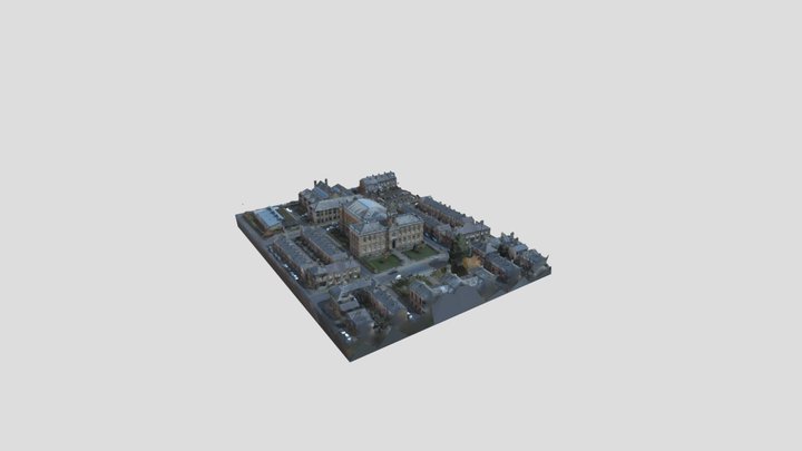 Victoria Hall, Saltaire Drone photogrammetry 3D Model