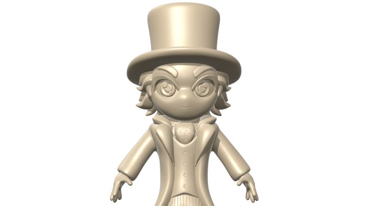 Timothée Chalamet  Willy Wonka 2023 3D Model