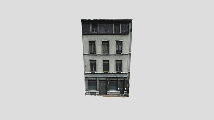 Old abandoned apartment in the center of Antwerp 3D Model