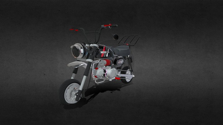 Honda Monkey 125cc 3D Model