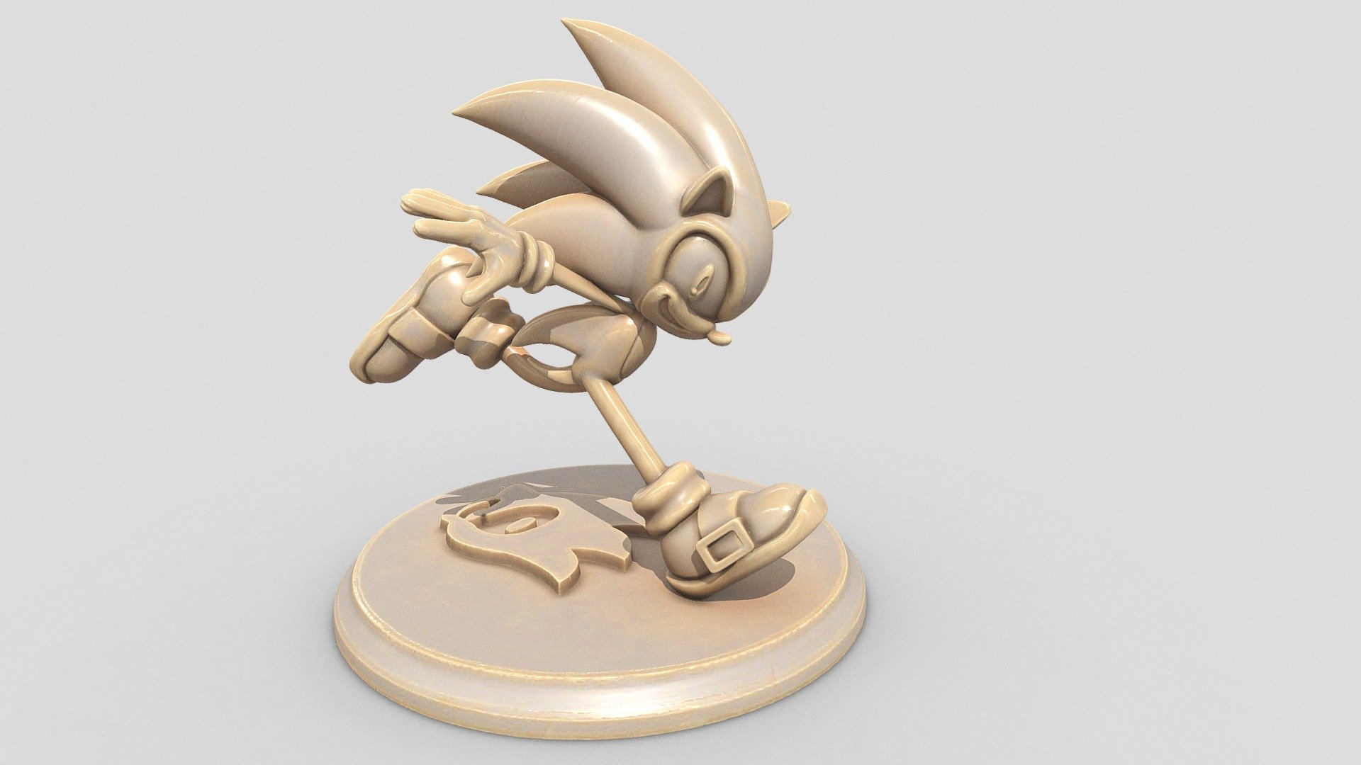 Sonic The Hedgehog 3d Printable Download Free 3d Model By Printed