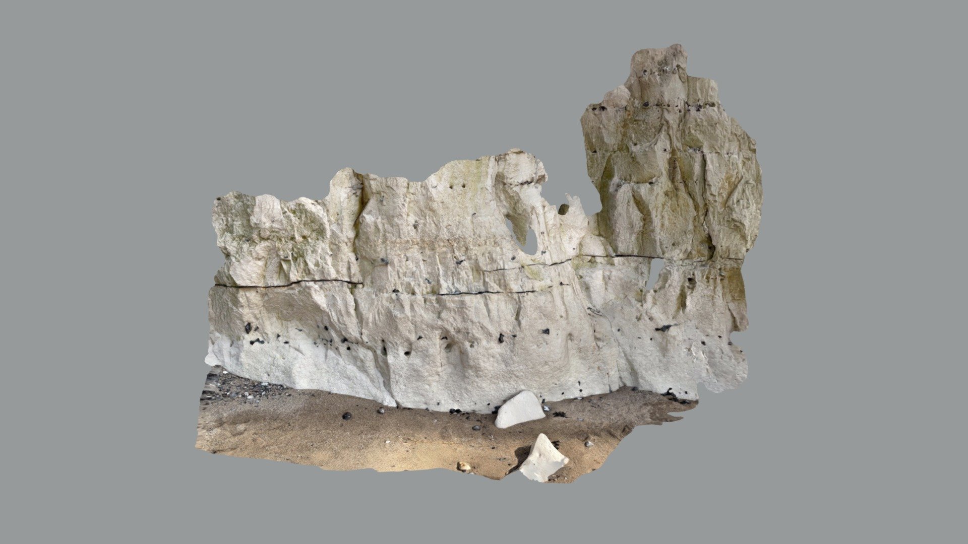 Falaise de craie avec ses silex noirs (Ault)
