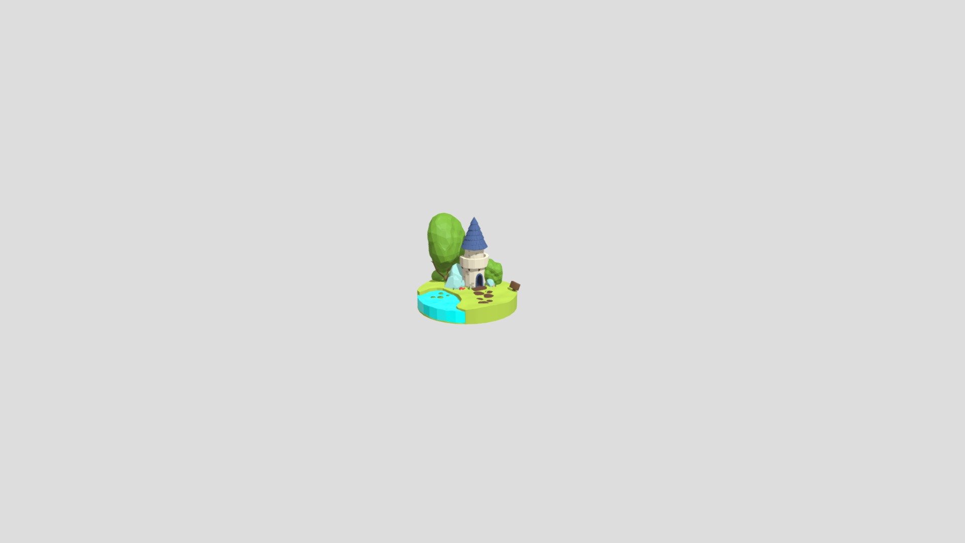 Low-poly tower