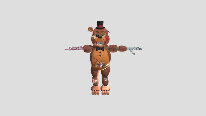 Withered Toy Freddy 3D Model