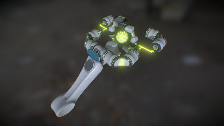 Sci - Fi Weapon Concept 3D Model