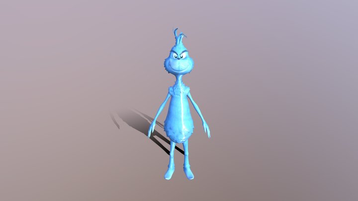 Blue grinch 3D Model