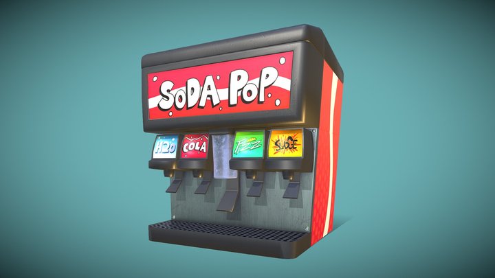 Soda Machine 3D Model