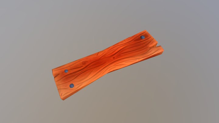 Stylized Plank 3D Model