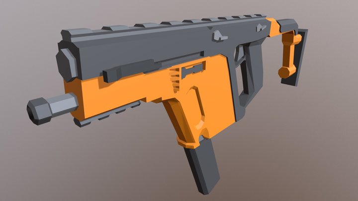 Low Poly Kriss Vector 3D Model