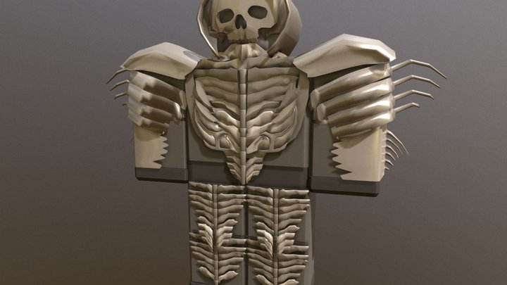 Roblox Bone Armour with skull 3D Model