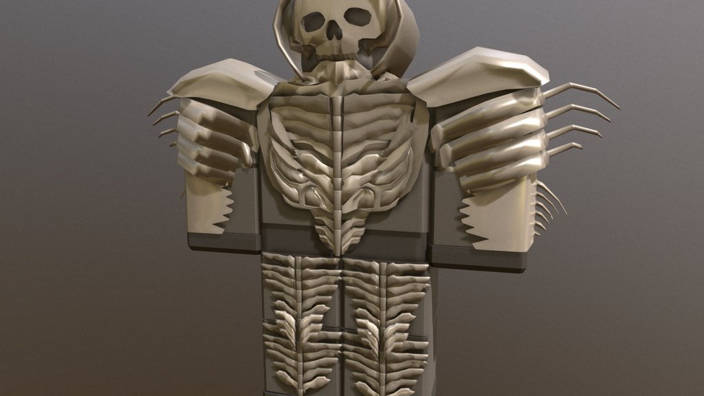 Roblox Bone Armour with skull