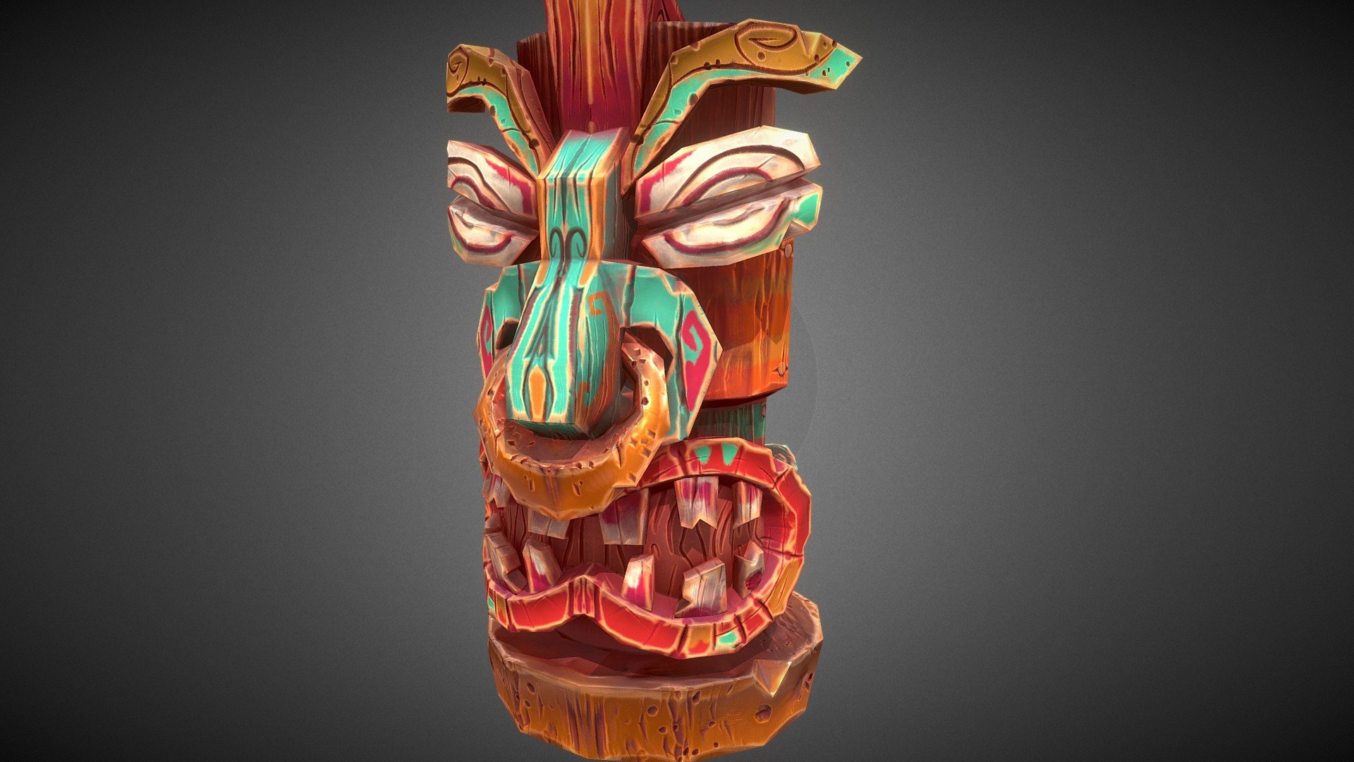 Stylized Tiki Totem - Patryk Rosłaniec - 3D model by rosman [968b75b ...