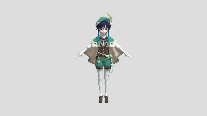 Venti Genshin Impact - Venti 3D Model
