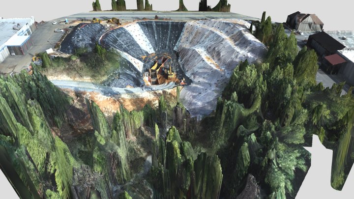Little Wolf Creek Sinkhole - Grass Valley, CA 3D Model