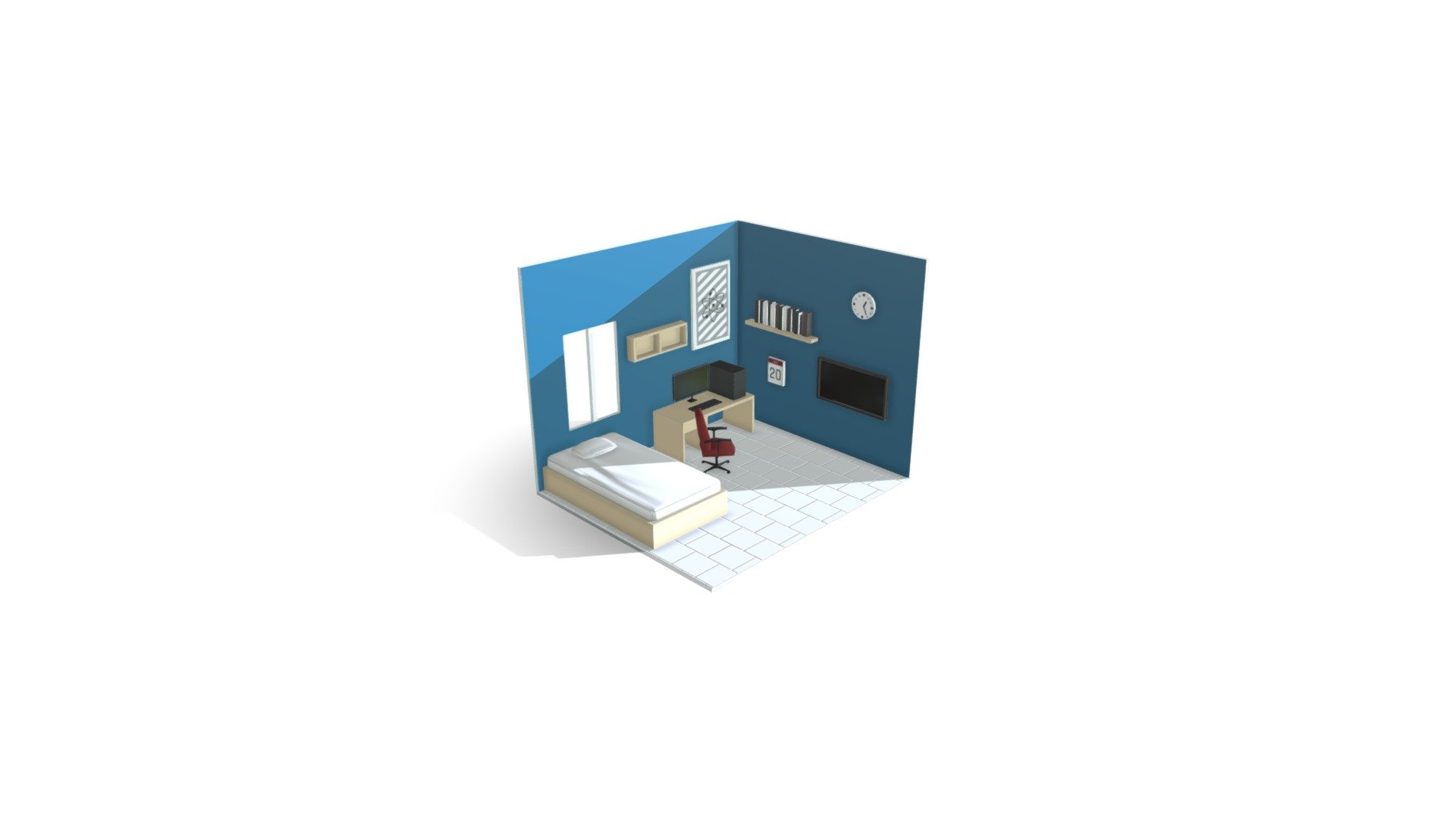 Bedroom Lowpoly