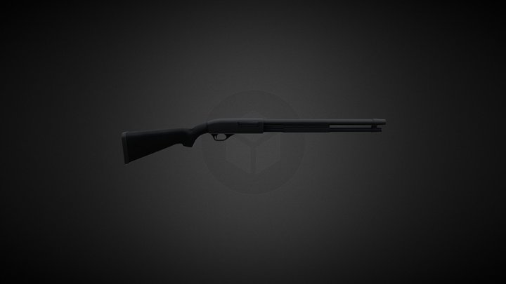 870 Shotgun 3D Model