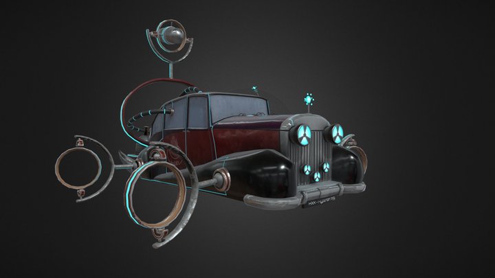 Saturn Car Ombre 3D Model