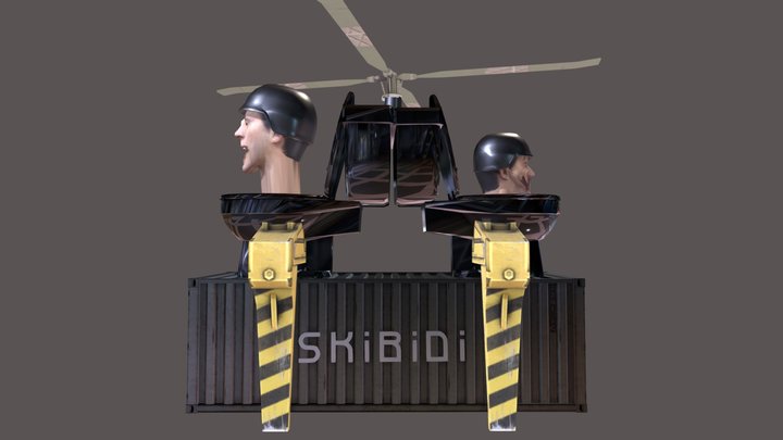 container toilet 3D Model