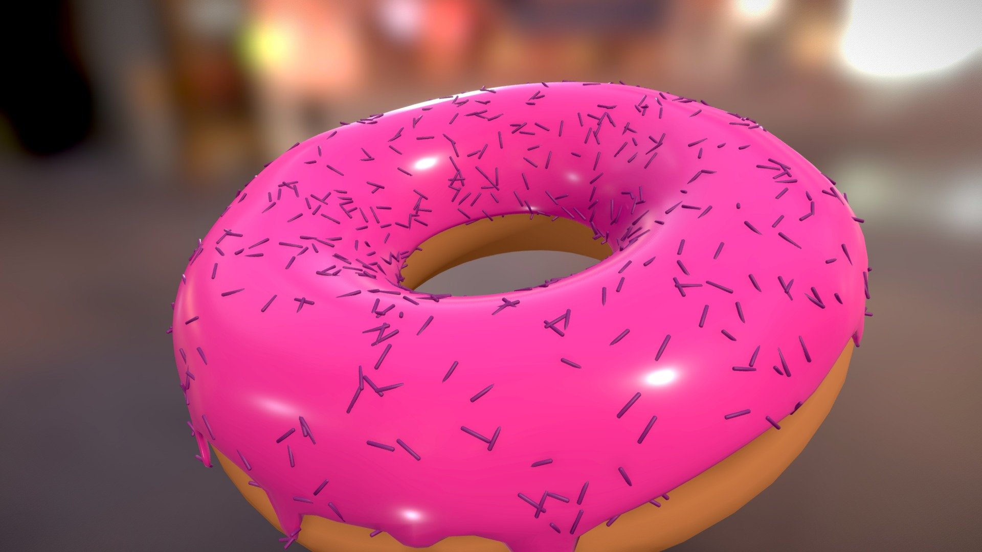 Пончик - Download Free 3D model by alyona_novikova (@alyona_novikova95 ...