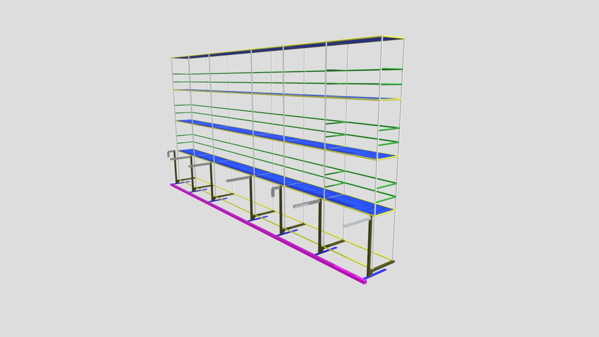 Scaffolding Support Larnaca 3D (Job N87) — Sketchfab embed 3D viewer