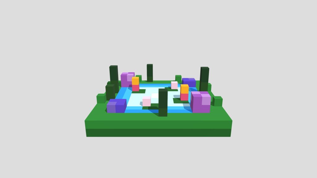 Fairy Mirror Lake - Voxel 32x32 (Animated)
