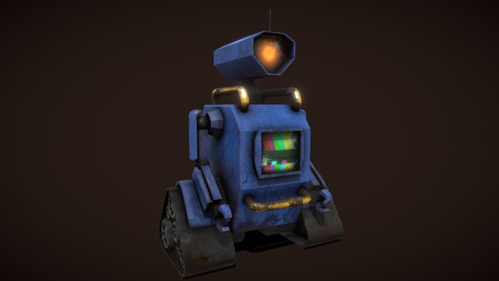 Ruined Robot 3D Model