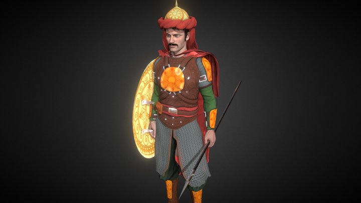 Persian Warrior 3D Model