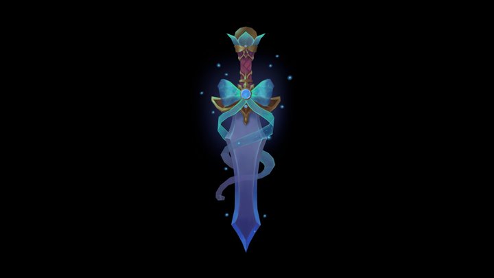 Enchanted Sword 3D Model