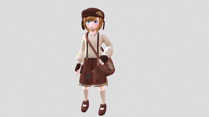 Wild Goose Chase: Newspaper Boy 3D Model