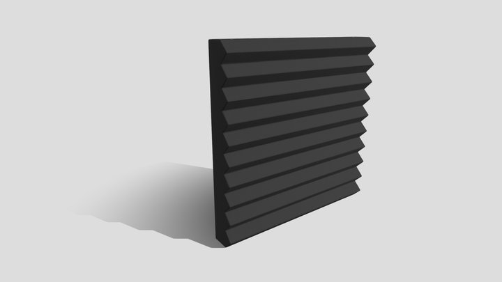 Acoustic Foam Panel 3D Model