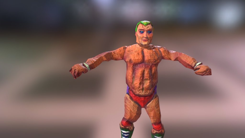 old school Pro Wrestler with daxnorman mocap