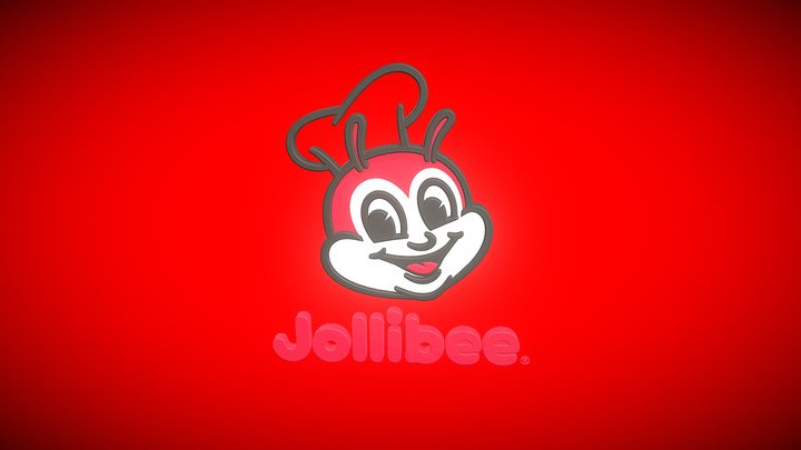 Jollibee Logo vector 3d 3D Model