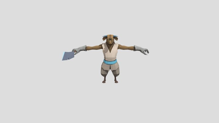12 zodiac signs_cow 3D Model