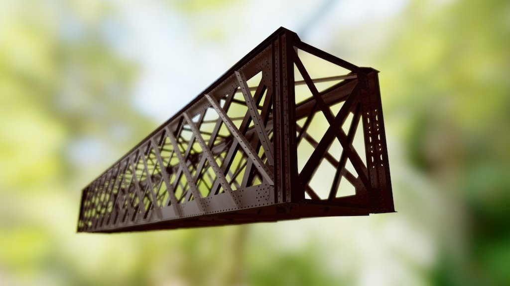 Truss of bridge 3D model by olita_orany (olita_orany