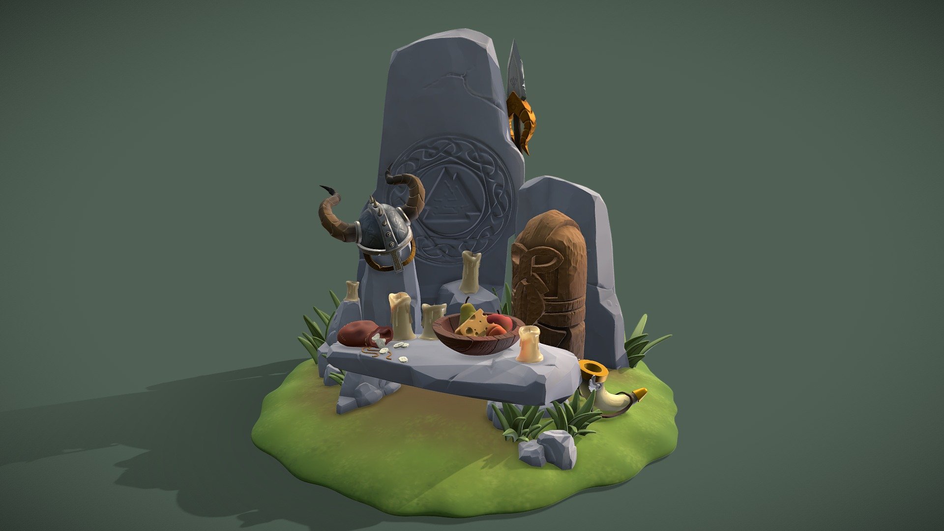 DS Diorama Viking Altar