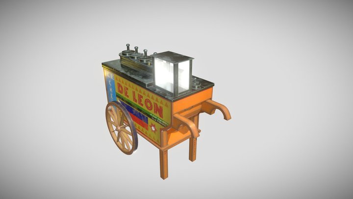 Sorbetes Cart 3D Model
