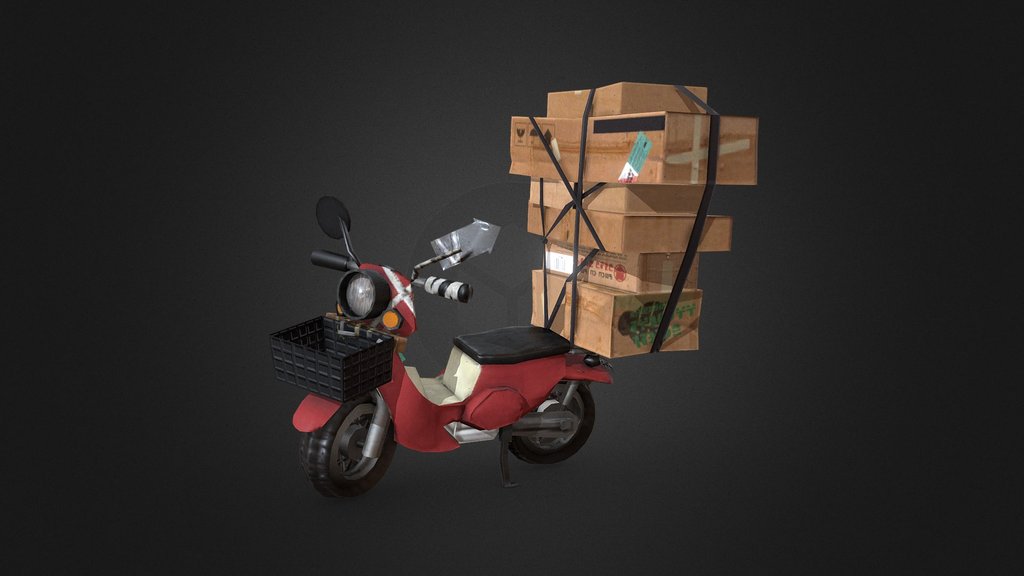 Splatoon 3 Delivery Motorcycle
